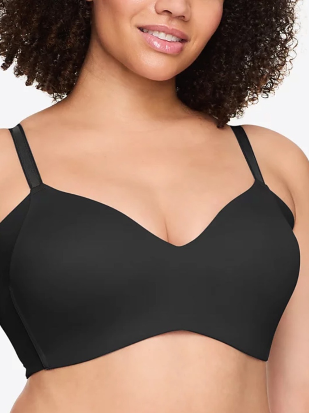 Warner's No Side Effects Underarm-Smoothing Wireless Bra RM3061A Size 40D 12017